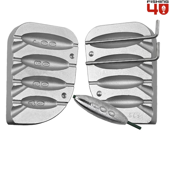 Olive In-line Fishing Mould 40-60-80-100g