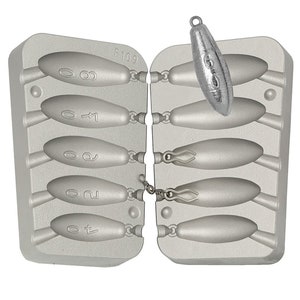 Torpedo lead Mould 40-50-60-70-80g /Fishing Lead Sinker Mould/Sea,Carp Fishing