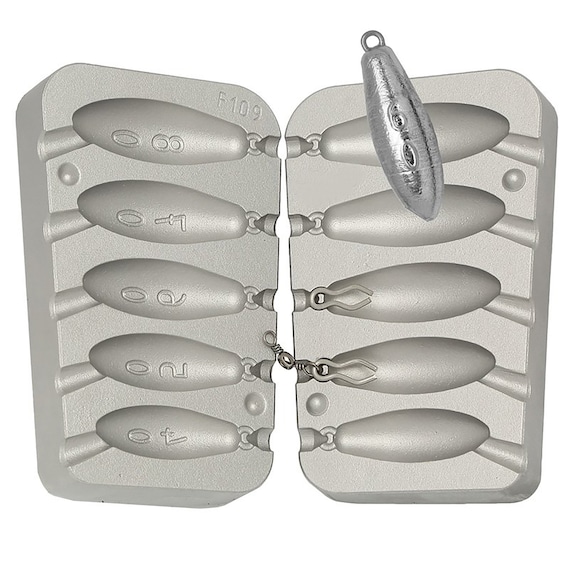 Torpedo lead Mould 40-50-60-70-80g /Fishing Lead Sinker Mould/Sea,Carp  Fishing