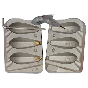 Hex Distance In-Liner Fishing Lead Mould 140g Lead Mold Weights & Sinkers