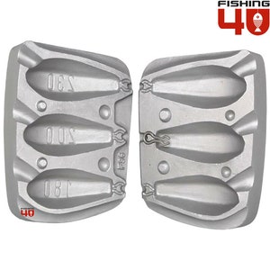 HEX lood Visgewicht Bom Lood Schimmel 180/200/230g zee, boot, strand, vissen, kabeljauw