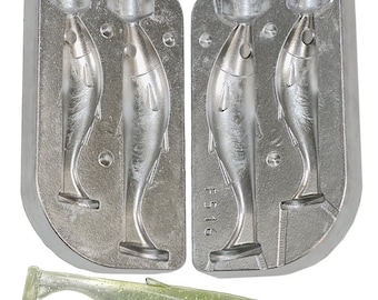 Swim Shad Lure Aluminium Mould 80-100mm / Silicone Soft Lure Fishing Mould