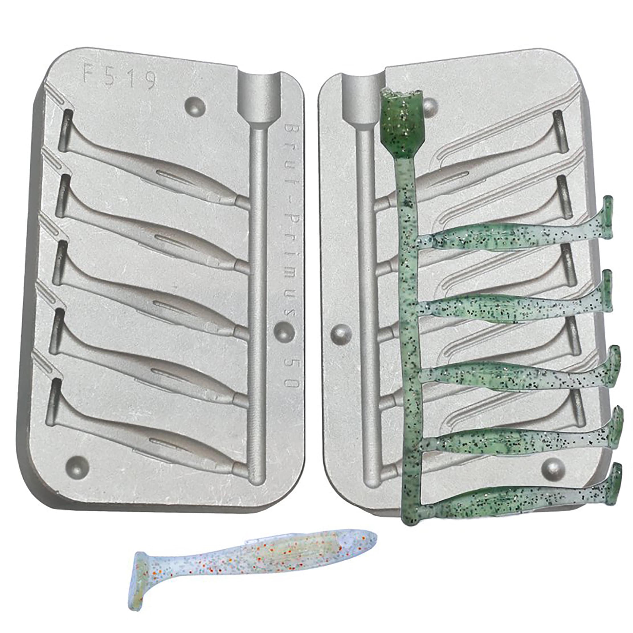 Paddle Lures Aluminium Mould 50mm / Silicone Soft Lure Fishing Mould
