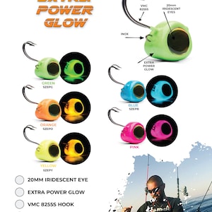 Lollipop lures &quot;Sicario&quot; Extra Power Glow saltwater Jig Head Lure Zoka Tenya Jig