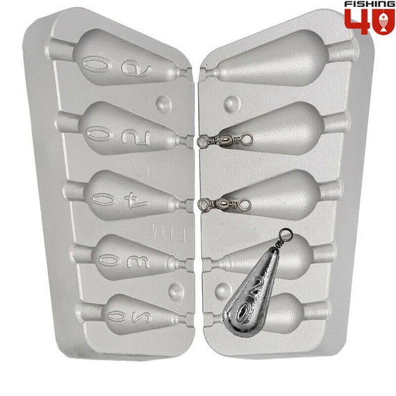 Set De 24 Plombs De Pêche – 8 Tailles (1,5g à 8g) – Pour Mer, Rivière, Carpe, Truite – Anti-enchevêtrement - 6