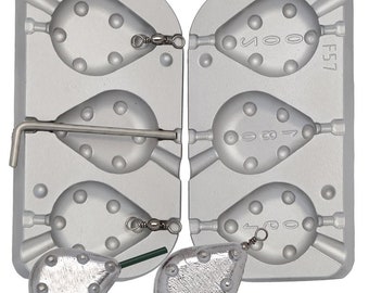 Grip Flat 2 IN 1 Fishing Lead Mould 160-180-200g Carp /Flat fish/ Sea coarse/Sea Fishing