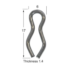 Stainless Steel Sinker Eyes Size 1 - 100pcs fishing lead loops, sinker mould eyes - lead making