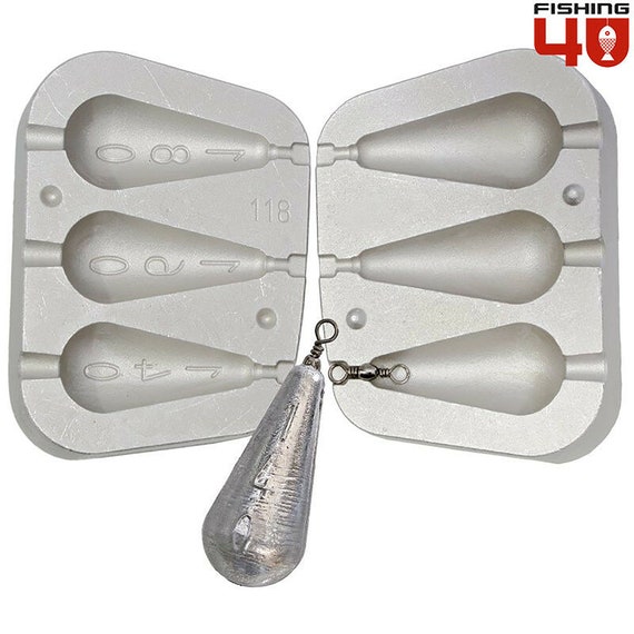 Buy Pear Lead Weight Mould 140-160-180gr Fishing Lead Mould/carp Boat  Fishing Online in India 