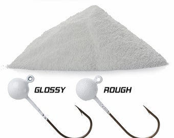 Pó de revestimento plástico Stardust para pesos de pesca Cor: Branco