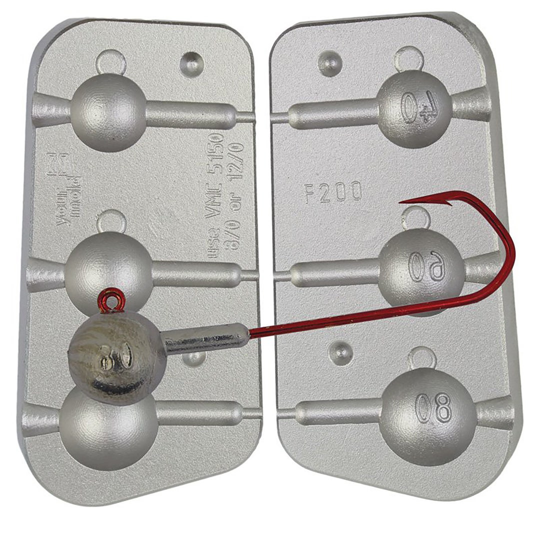 Round Head Jig Moldplain Collar 406080g Fishing Jig Aluminum Mold Etsy