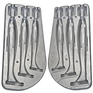 Swim Paddle Aluminium Mould 160-180-200mm / Silicone Soft Lure Fishing Mould