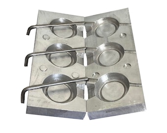 VTG ALL FOUR HEXAGON FISHING SINKER MOLD, READING INTRUMENT CO, CAST