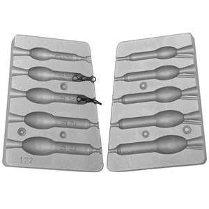 Drop Shot Lead Fishing Mold 20-30-40-50-60g Lead Mold Weights & Sinkers