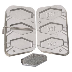 Coffin Inline Weights mold 150-160-180g Aluminum Mold Weights & Sinkers