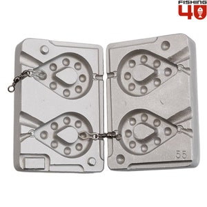 Moule à Plomb Pour Pêche Au Hareng (Pirk) 160-360g - Modèle F150 En Aluminium - Neuf