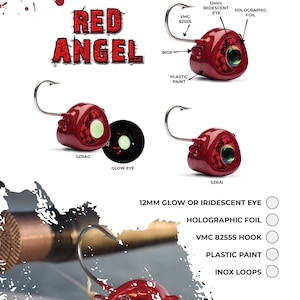 Lollipop lures "Sicario" Red Angel saltwater Jig Head Lure Zoka Tenya Jig