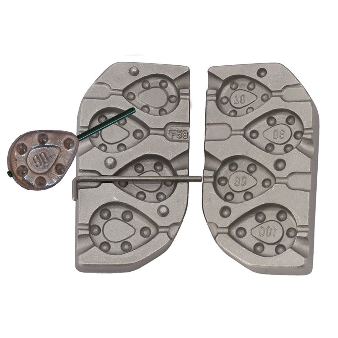 Flat Grip Inline Weights Mold 708090100g Aluminum Mold Etsy