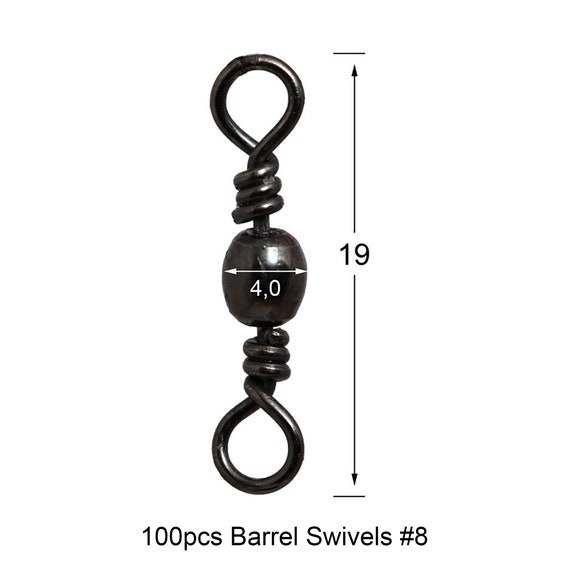 Eivdru Lot de 10 poids de pêche au plomb en forme d'olive avec double anneau et balance, poids en plomb pour la pêche, leurre de connexion et ligne (30 g