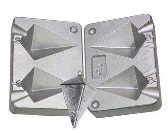 Moule à Plomb De Pêche En Aluminium CNC Forme étoile/bombe 2 Oz (56g) - Neuf Pour Bricolage