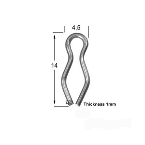 May include: Silver metal loop with a 4.5 inch diameter and a 14 inch length. The loop is 1 mm thick.