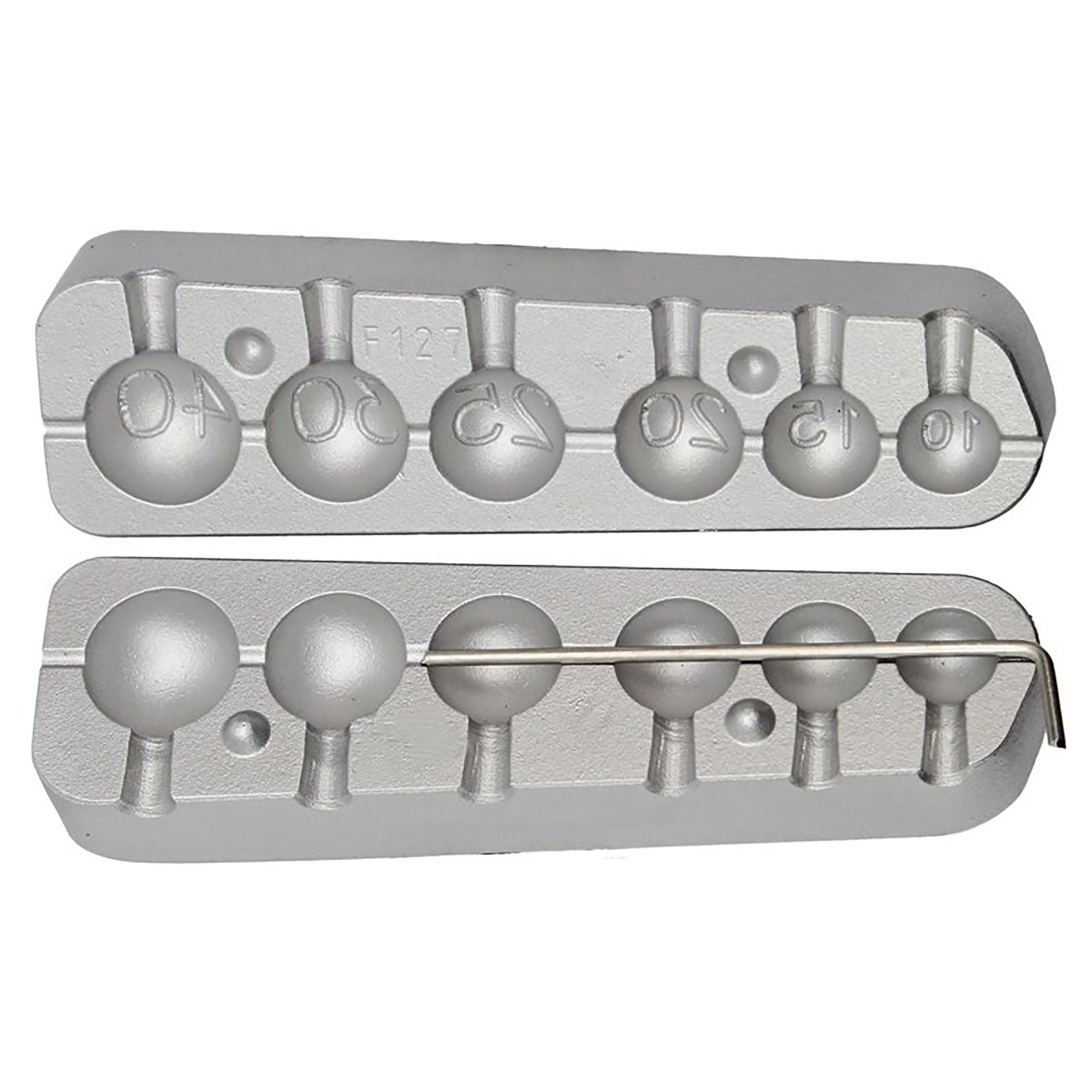 Cannon Ball Sinker Fishing Lead Mould 10-15-20-25-30-40g Lead Mold