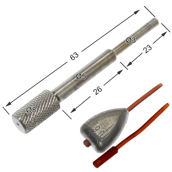 Moule à Plomb 90g Pour Pêche à La Carpe – 90x20mm, Boucles #1, économique