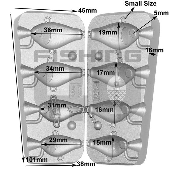 Spinner Bait Jig Fishing Mold 16-20-24-30g Sea&freshwater Fishing