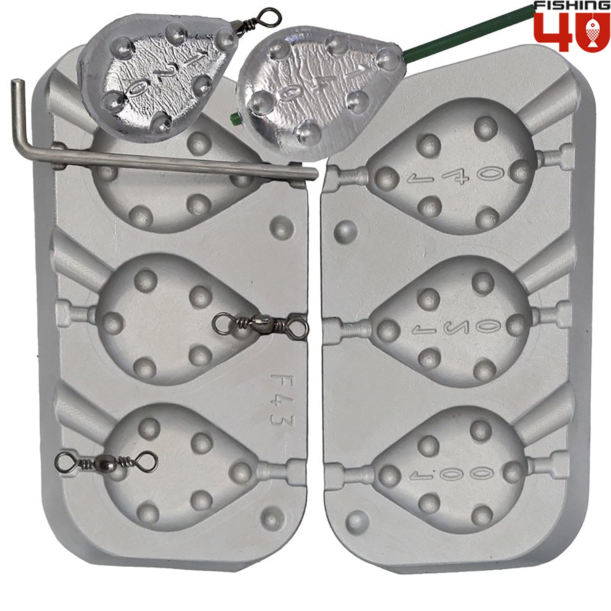 Grip Flat 2 IN 1 Fishing Lead Mould 100120140g Carp /flat Etsy