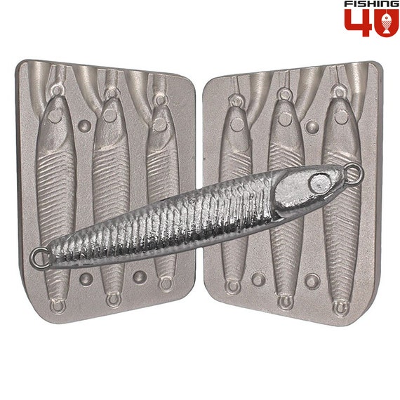 deep sea fishing lure molds Soft Plastic Mold Lure Making Lures T-Tail 3 Cavity Part Stackable Top Injection When to Throw the Sweetgum Clear water conditions High 4 Inch Jerk Hand Injection