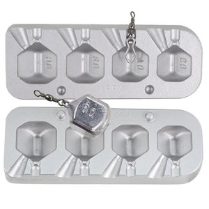 Dumpy Square Dice fishing mould 60-70-80-90g  Carp Fishing Moulds