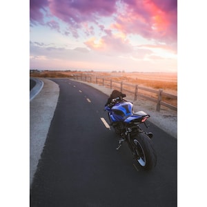 Yamaha R1 Motorcycle Poster #023 - High Resolution Wall Art- Home Decor - Perfect Gift - No AI