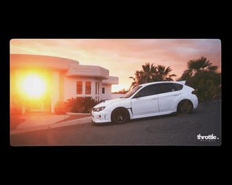 Subaru WRX STI-gamingmuismat #003 - grote en XL verlengde autobureaumat - antislip auto-ontwerp - soepele precisiebediening