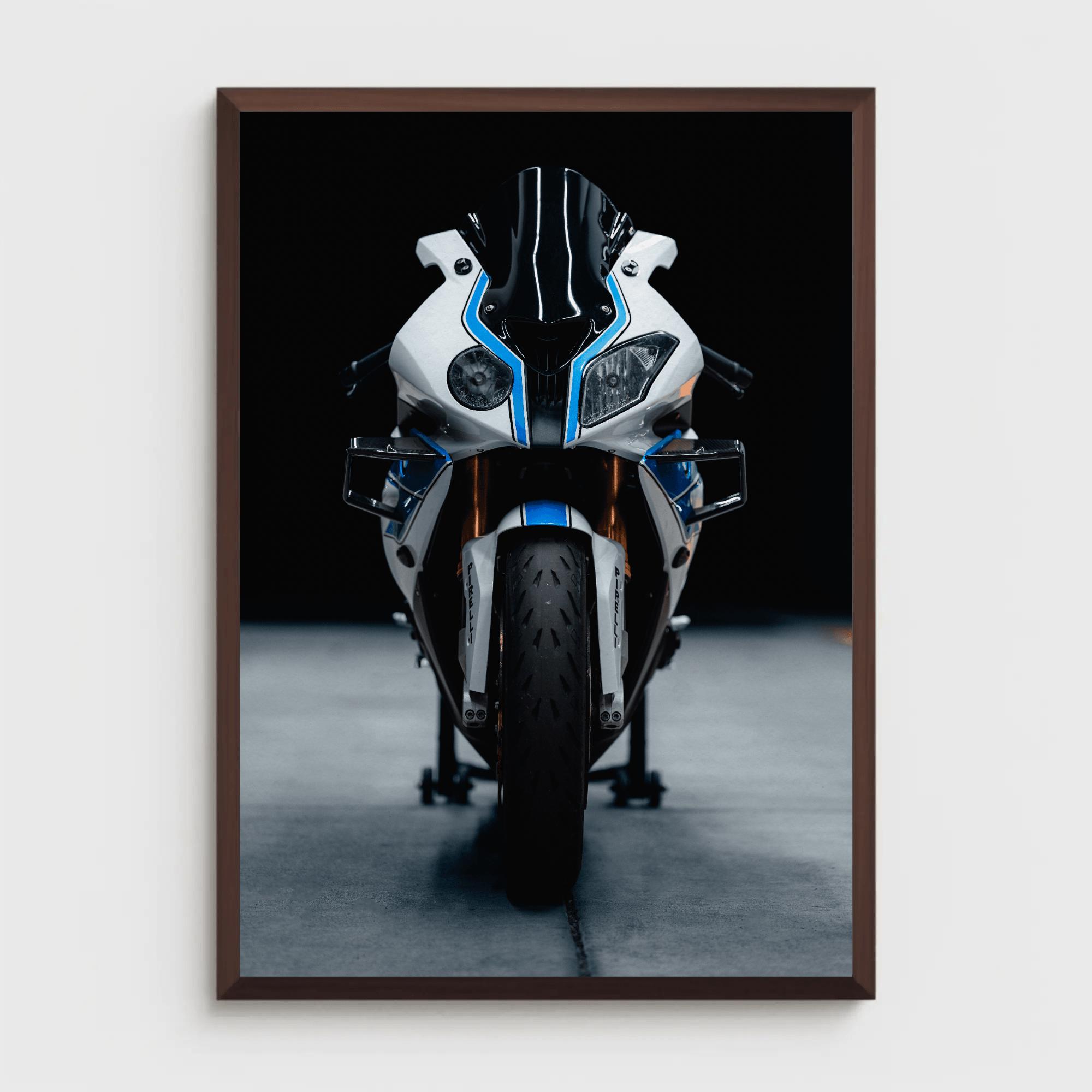 BMW S1000RR HP4 Motorcycle Poster #013 - High Resolution Wall Art