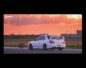 Subaru WRX STI-gamingmuismat #005 - grote en XL verlengde autobureaumat - antislip auto-ontwerp - soepele precisiebediening