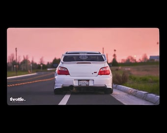 Subaru WRX STI-gamingmuismat #001 - grote en XL verlengde autobureaumat - antislip auto-ontwerp - soepele precisiebediening