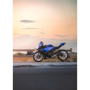 Yamaha R1 Motorcycle Poster #017 - High Resolution Wall Art- Home Decor - Perfect Gift - No AI