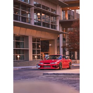 Nissan 240sx S14 Kouki Automotive Car Poster #002 - High Resolution Wall Art- Home Decor - Perfect Gift - No AI