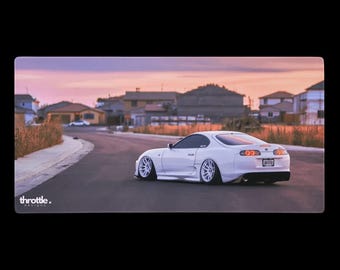 Toyota Supra Mk4 gamingmuismat #006 - grote en XL verlengde autobureaumat - antislip auto-ontwerp - soepele precisiebediening
