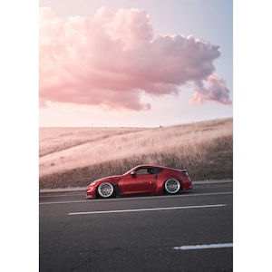 Nissan 370z Automotive Car Poster #023 - High Resolution Wall Art- Home Decor - Perfect Gift - No AI