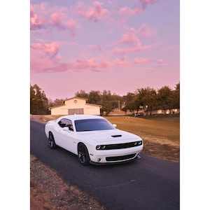 Dodge Challenger Automotive Car Poster #005 - High Resolution Wall Art- Home Decor - Perfect Gift - No AI
