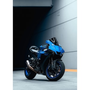 Yamaha R1 Motorcycle Poster #015 - High Resolution Wall Art- Home Decor - Perfect Gift - No AI