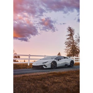 Lamborghini Huracan Automotive Car Poster #007 - 8k+ Ultra Resolution Wall Art- Home Decor - Stunning Quality