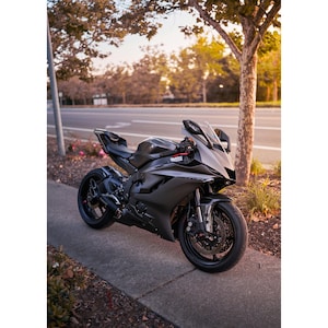 Yamaha R6 Motorcycle Poster #005 - High Resolution Wall Art- Home Decor - Perfect Gift - No AI