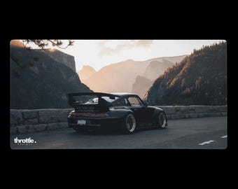 Porsche RWB 911 gamingmuismat #001 - grote en XL verlengde autobureaumat - antislip auto-ontwerp - soepele precisiebediening
