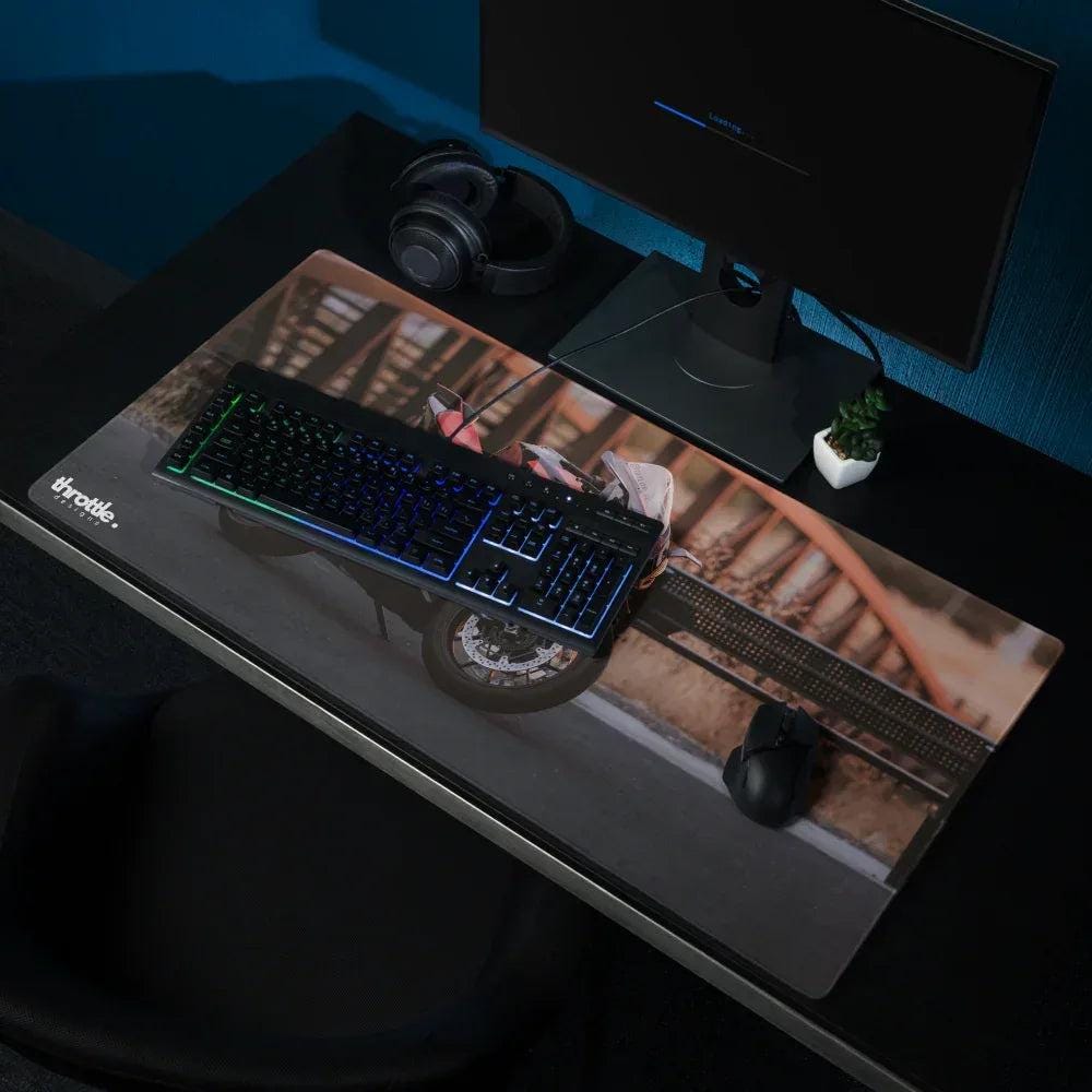 Tappetino per mouse da scrivania con tasti di scelta rapida, antiscivolo, per ufficio, con comandi per