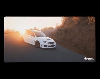 Subaru WRX STI-gamingmuismat #006 - grote en XL verlengde autobureaumat - antislip auto-ontwerp - soepele precisiebediening