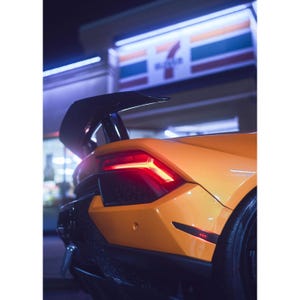 Lamborghini Huracan Automotive Car Poster #031 - 8k+ Ultra Resolution Wall Art- Home Decor - Stunning Quality