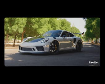 Porsche 911 GT3 gamingmuismat #001 - grote en XL verlengde autobureaumat - antislip auto-ontwerp - soepele precisiebediening