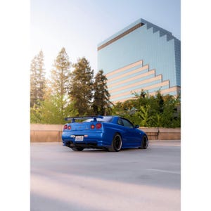 Nissan R34 GTR Skyline High Resolution Car Poster #032 - High Resolution Wall Art- Home Decor - Perfect Gift - No AI