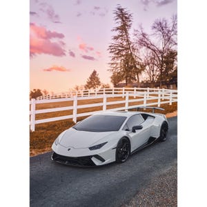 Lamborghini Huracan Automotive Car Poster #006 - High Resolution Wall Art- Home Decor - Perfect Gift - No AI